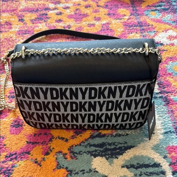 DKNY Black and White Crossbody Bag - Picture 6 of 7